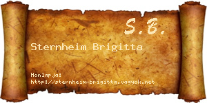 Sternheim Brigitta névjegykártya